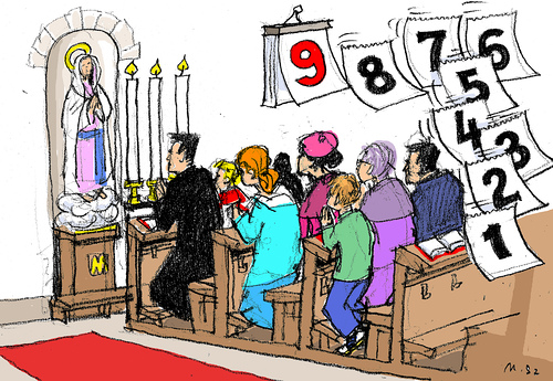 Zeichnung Pfingstnovene