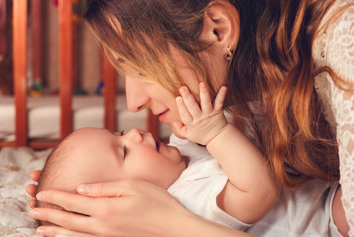 Mutter mit Baby